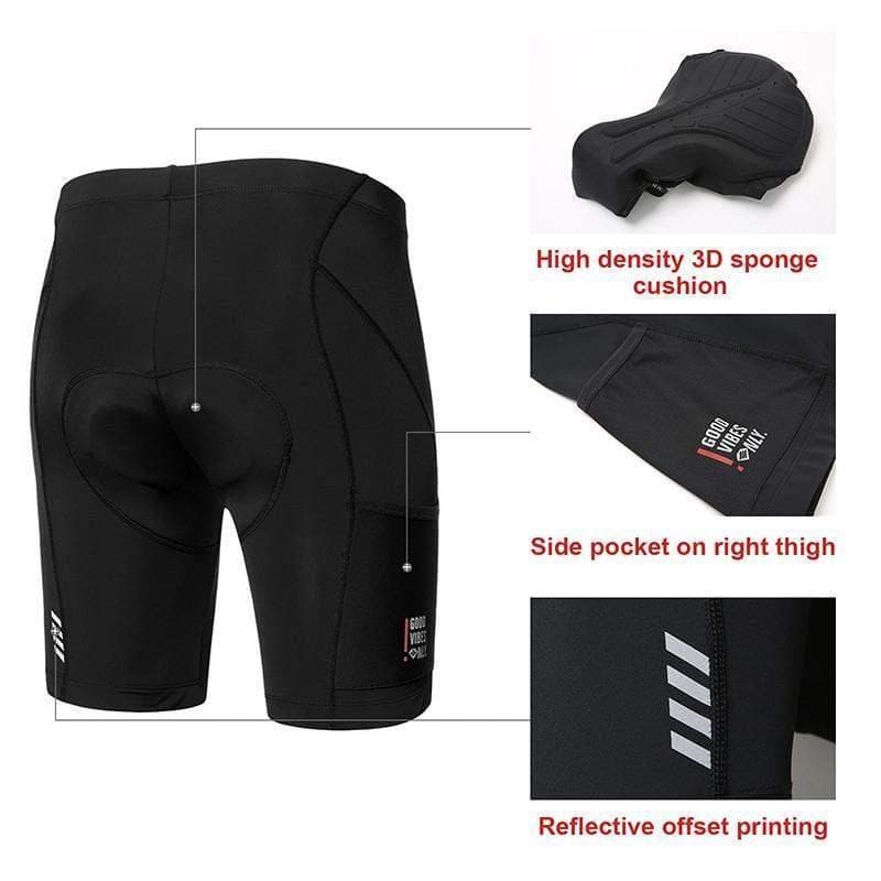 SANTIC Unisex Cycling Tights - Ordinary 3.0 with side pocket - Image 4